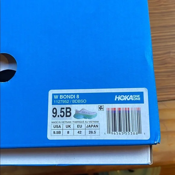 Hoka W Bondi 8 White & Lime Sneakers Women’s 9.5 - Picture 3 of 13